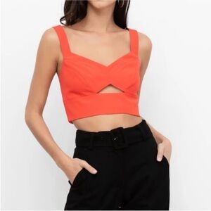 Like New Yumi Kim - Venice Vixen Red Orange Crop